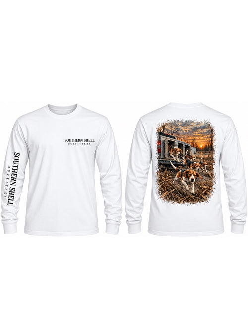 Southern Shell Outfitters white hound hunting long sleeve